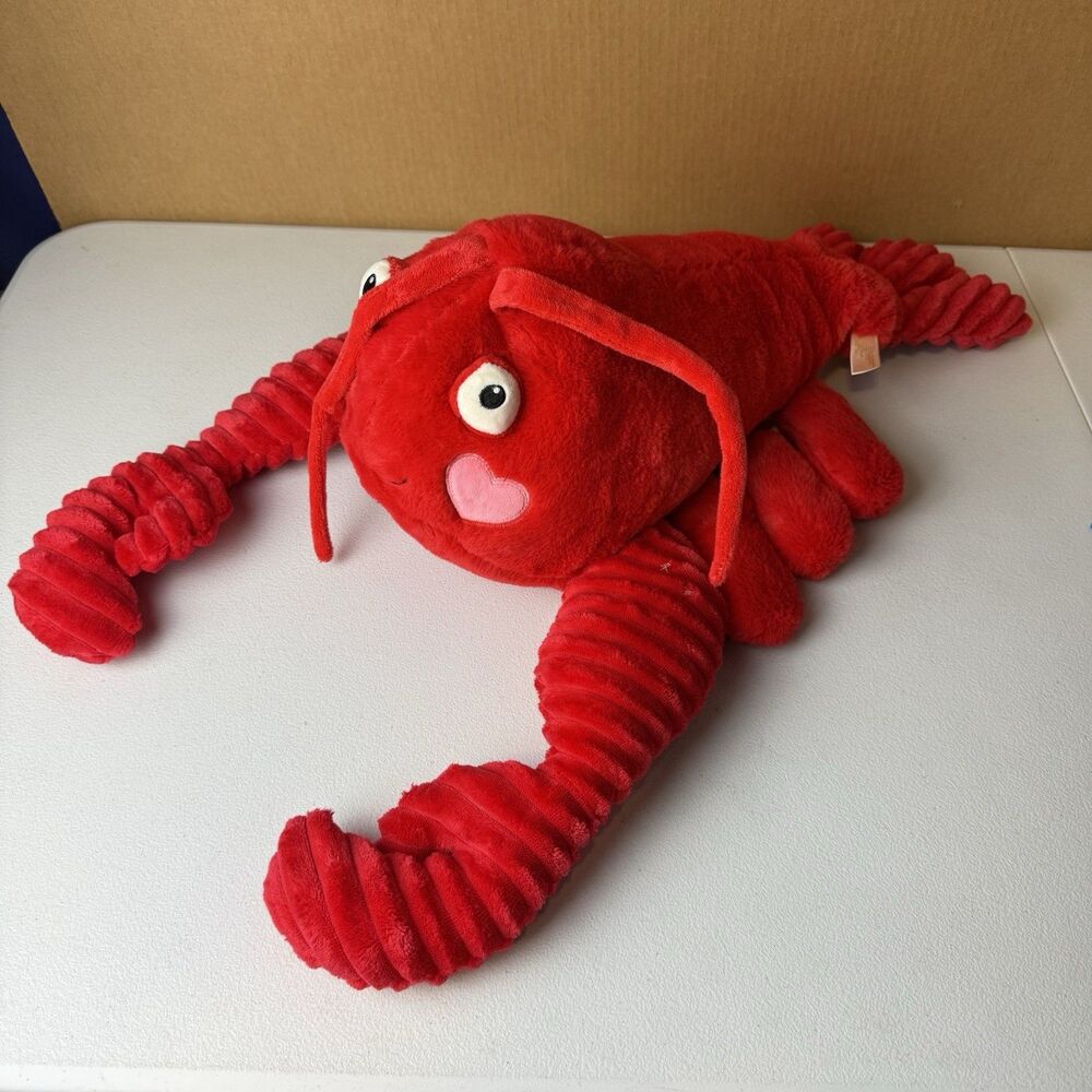 MTY International Large Valentine Plush Lobster Crawfish 33 Inch Stuffed Animal